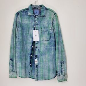 ZIP CODE 1992 Basics 100% Cotton Plaid Shirt, Size Small